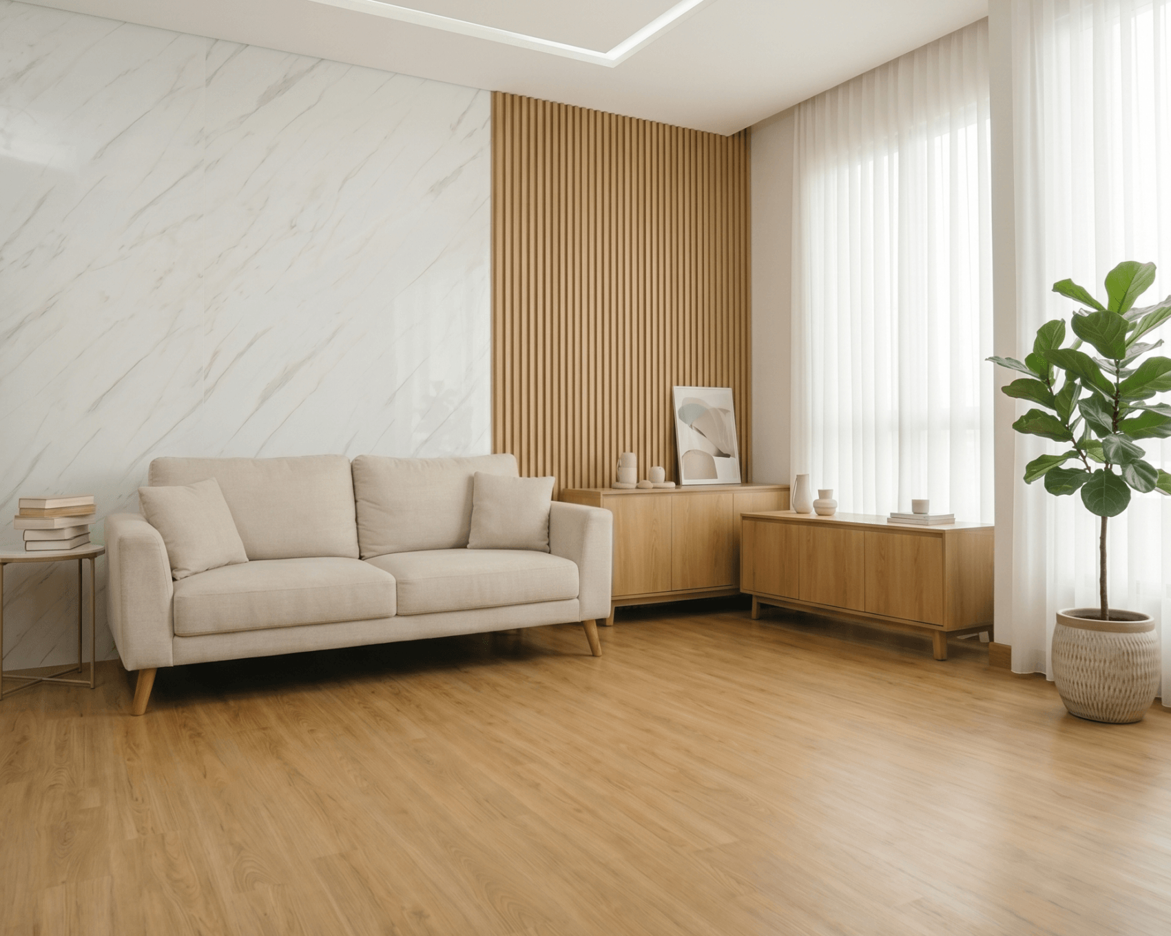 Beranda Lantai Vinyl SPC Wall1